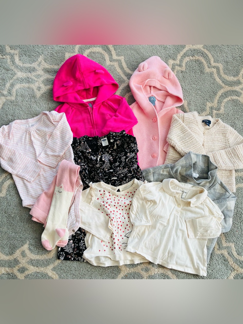 6-12 mos Baby Gap 9 piece essentials lot